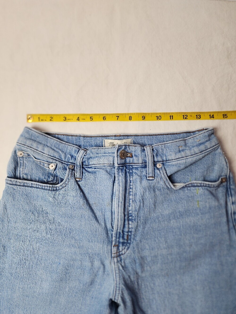 Madewell Perfect Vintage Straight Leg Jeans Size 28 Summer 2023 - Picture 15 of 16